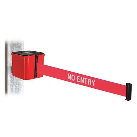Belt Barrier, Red/White Text Belt, 4-1/4