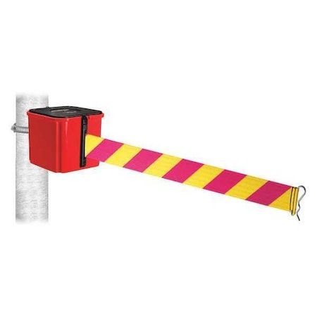 Belt Barrier, 25ft. Belt, Hose Clamp Mount MPN:WH412RD25-MYD-HC