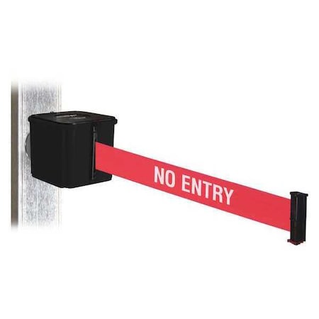 Belt Barrier, Blk, 4inH, Rd/White Text Belt MPN:WH412SB15-NE-MM