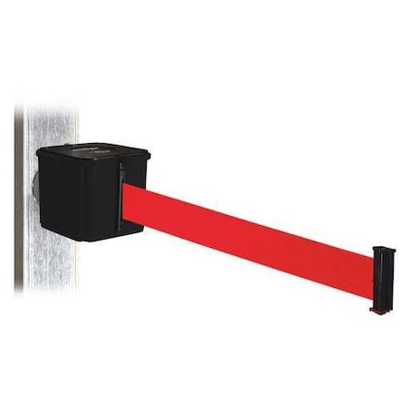 Belt Barrier, Blk, Magnet, Red Belt, 30ft. L MPN:WH412SB30-RD-MM