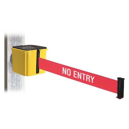 Belt Barrier, Yellow, Magnet, 4 in. H MPN:WH412YW20-NE-MM