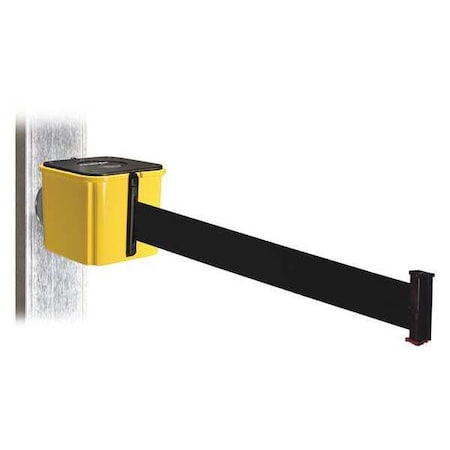 Belt Barrier, Ylw, Magnet, Blk Belt, 25ft. L MPN:WH412YW25-BK-MM