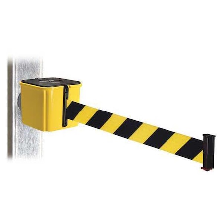 Belt Barrier, Ylw, Black/Ylw Belt, 25 ft. L MPN:WH412YW25-BYD-MM
