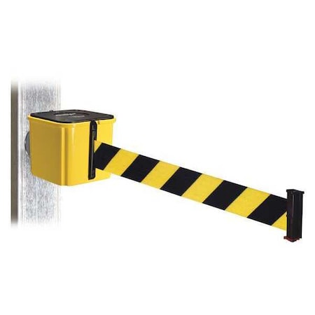 Belt Barrier, Ylw, Black/Ylw Belt, 30 ft. L MPN:WH412YW30-BYD-MM