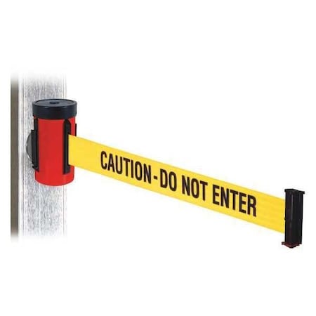 Belt Barrier, Red, Magnet, Ylw/Blk Txt Belt MPN:WH700RD-CAU-MM