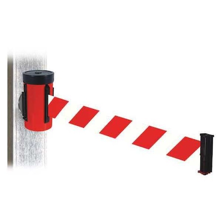 Belt Barrier, Red, Red/White Belt, 10 ft. L MPN:WH700RD-RWD-MM