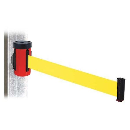 Belt Barrier, Red, Magnet, Ylw Belt, 10ft. L MPN:WH700RD-YW-MM