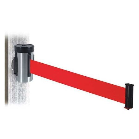 Belt Barrier, Satin SS, Red Belt, 10 ft. L MPN:WH700SS-RD-MM