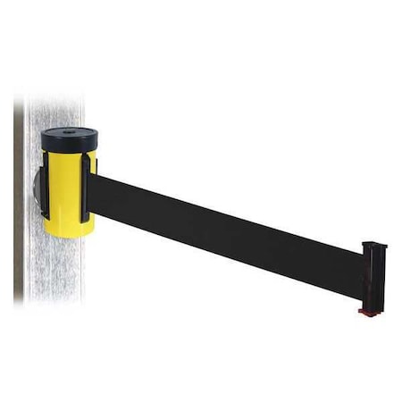 Belt Barrier, Ylw, Magnet, Blk Belt, 10ft. L MPN:WH700YW-BK-MM