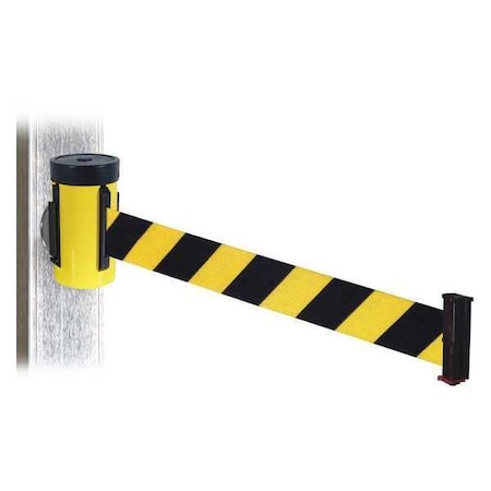Belt Barrier, Ylw, Black/Ylw Belt, 10 ft. L MPN:WH700YW-BYD-MM