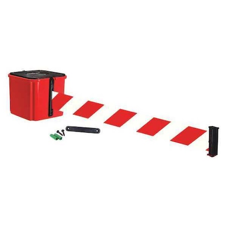 Belt Barrier, Red/White Striped Belt, 4