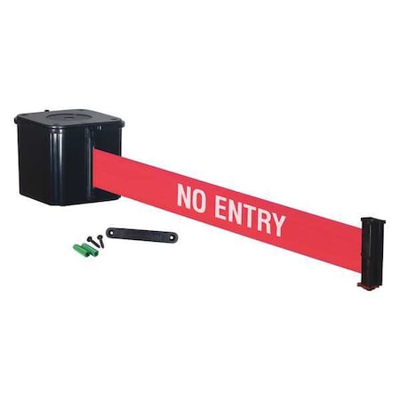 Retractable Belt Barrier, 30 ft., Red, 4inH MPN:WM412SB30-NE-RE