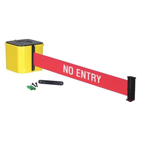 Retractable Belt Barrier, 20 ft., Red MPN:WM412YW20-NE-RE