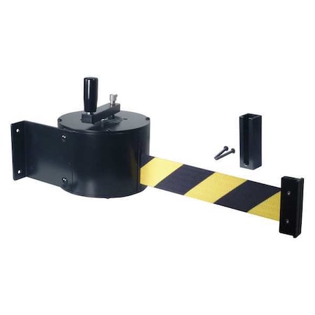 Manual Wall Barrier, 50ft Blk/Yellow Belt MPN:WM5000-BYD-HDRE
