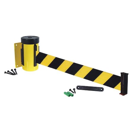 Wall Barrier, 10ft Black/Yellow Belt MPN:WM700YW-BYD-RE