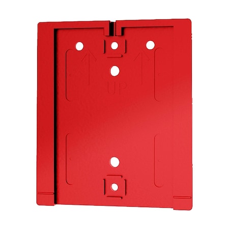Wall Mount Plate, Red, 3 in Length, Red MPN:WP412F-RD