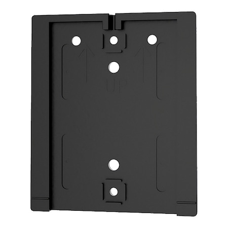 Wall Mount Plate, Polycarbonate, 3 3/4 in Height, 1 lb, Black MPN:WP412F-SB
