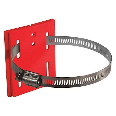 Wall Mount Plate, Red, 5 in Length, Red MPN:WP412HC-RD