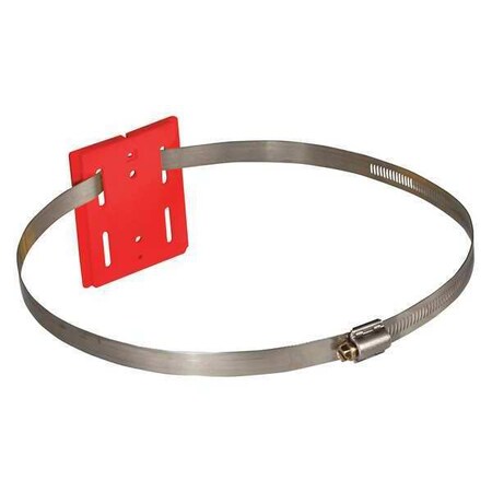 Wall Mount Plate, Red, 10 in Length, Red MPN:WP412HC1-RD