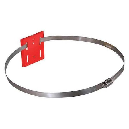 Wall Mount Plate, Red, 12 in Length, Red MPN:WP412HC2-RD