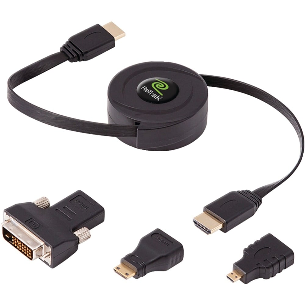 ReTrak ETCABLEHDM - HDMI cable - HDMI male to HDMI male - 1.5 m - retractable, flat MPN:ETCABLEHDM
