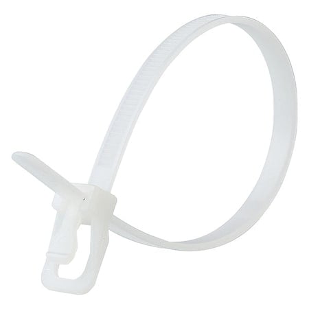 Cable Tie, 6 in L, 1.40 in Max Bundle Dia., Natural, Nylon 6/6, 50 lb Strength, 20 PK MPN:EVT-S06NL-HA