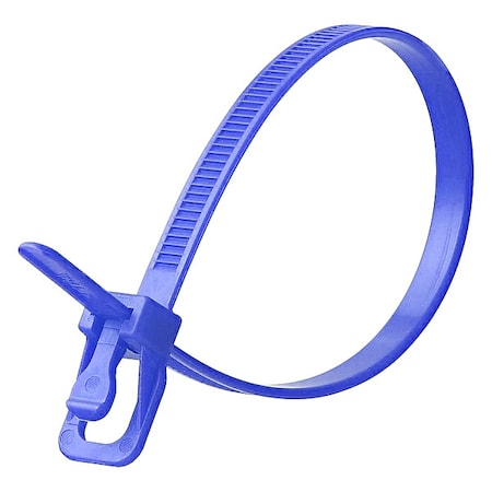 Cable Tie, 12 in L, 3.34 in Max Bundle Dia., Blue, Nylon 6/6, 50 lb Strength, 20 PK MPN:EVT-S12BL-HA