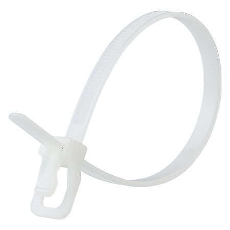 Cable Tie, 12 in L, 3.34 in Max Bundle Dia., Natural, Nylon 6/6, 50 lb Strength, 100 PK MPN:EVT-S12NL-TA