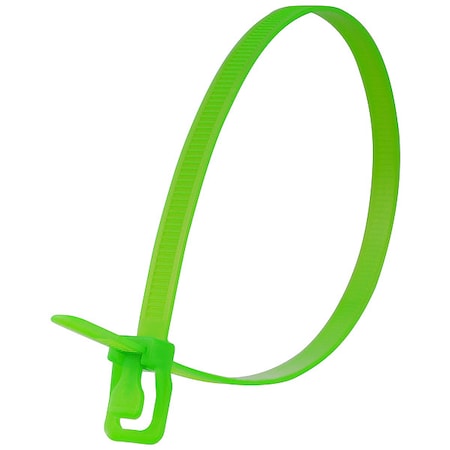 Cable Tie, 32 in L, 9.64 in Max Bundle Dia., Fluorescent Green, Nylon 6/6, 175 lb Strength, 10 PK MPN:PRT-S32FG-DA