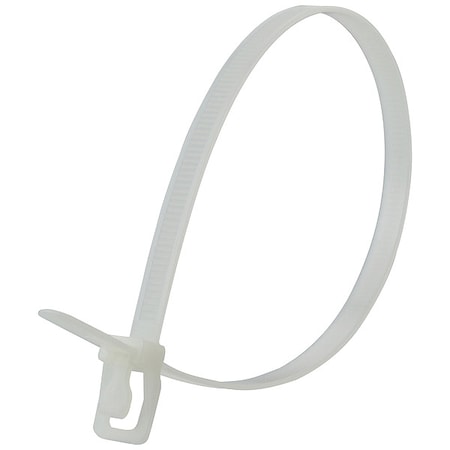 Cable Tie, 18 in L, 5 in Max Bundle Dia., Natural, Nylon 6/6, 120 lb Strength, 100 PK MPN:WKT-S18NL-TA