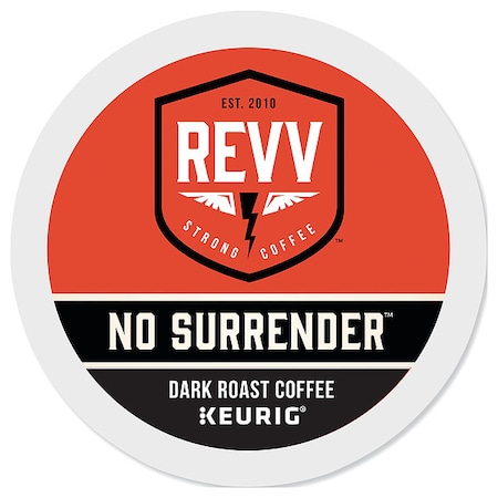 Coffee, NO SURRENDER, Pod, Caffeinated, Ground, 11.28 oz, 24 PK MPN:6873