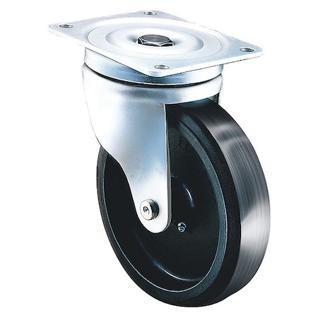 Swivel Caster Metric Plate, Cast Iron Wh MPN:655-CIB