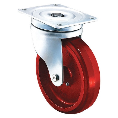 Swivel Caster Metric Plate, Ploy On Cast MPN:655-SUB