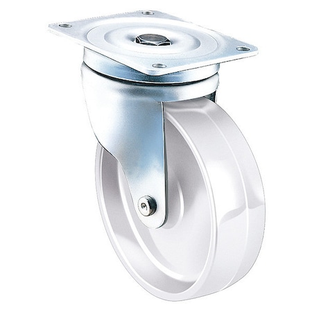 Swivel Caster Metric Plate, Nylon Wheel, MPN:855-NYB