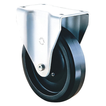 Rigid Caster Metric Plate, Rubber On Cas MPN:888-RTB
