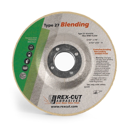 Grinding Disc 4 1/2 X 1/4 X 7/8 T27 A54 Gfx MPN:245043