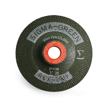 Sigma Green Grinding Wheel, 4 x 5/8