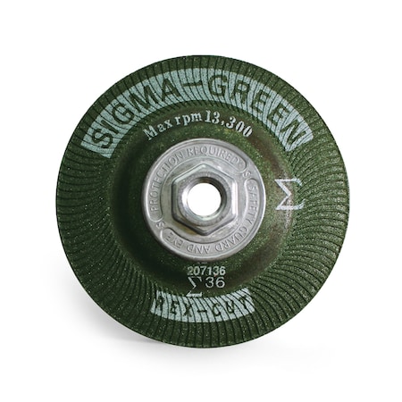Sigma Green Grinding Wheel, 4-1/2 x 5/8-11