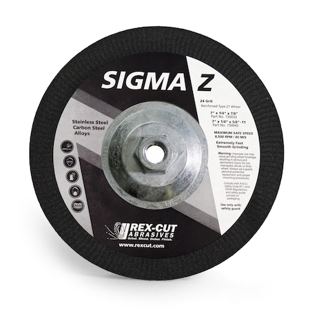 Sigma Z, Depressed Center Grinding Wheel MPN:730043