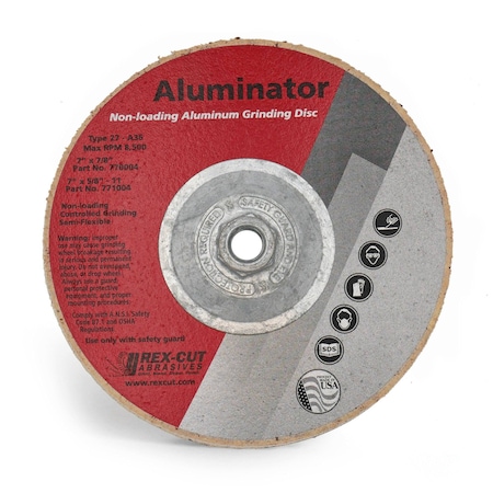 Aluminator Grinding Disc 7 X 5/8-11 T27 Aluminator Grind A36 MPN:771004