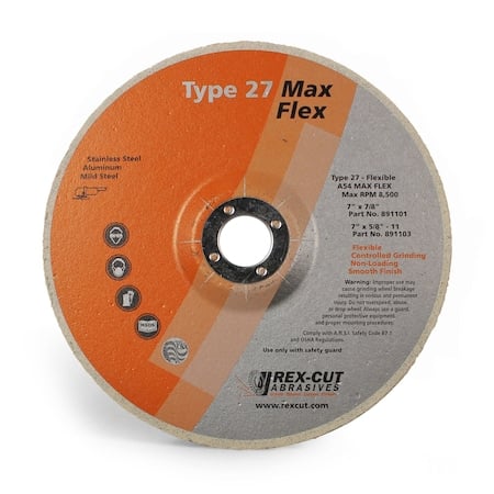 Max Flex Grinding Disc 7 X 7/8 T27 Max Flex A54 MPN:891101