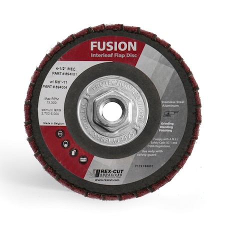Fusion Flap Disc 4 1/2 x 5/8-11 T29 Fusi MPN:894004