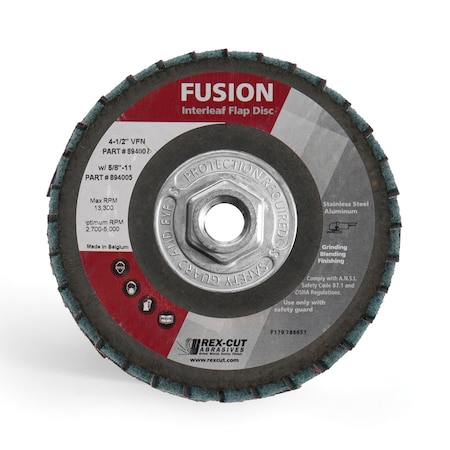 Fusion Flap Disc 4 1/2 X 5/8-11 T29 Very Fine MPN:894005