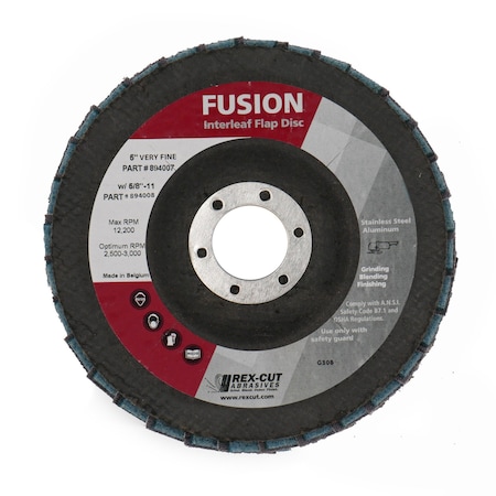 Fusion Flap Disc 5 X 7/8 T29 Fusion Interleaf Flap Disc Medium MPN:894008