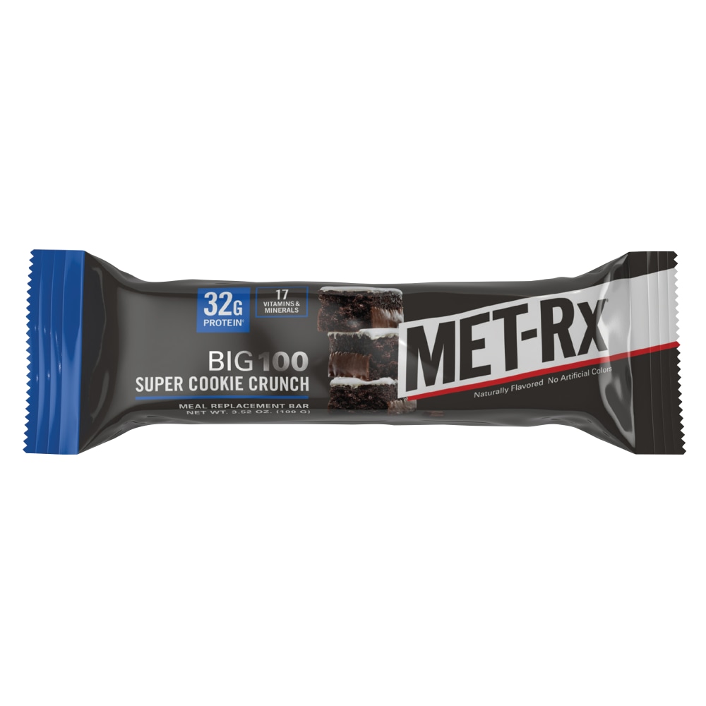MET-Rx BIG 100 Super Cookie Crunch Protein Bars, 3.52 Oz, Total Qty 9 MPN:NRN55727