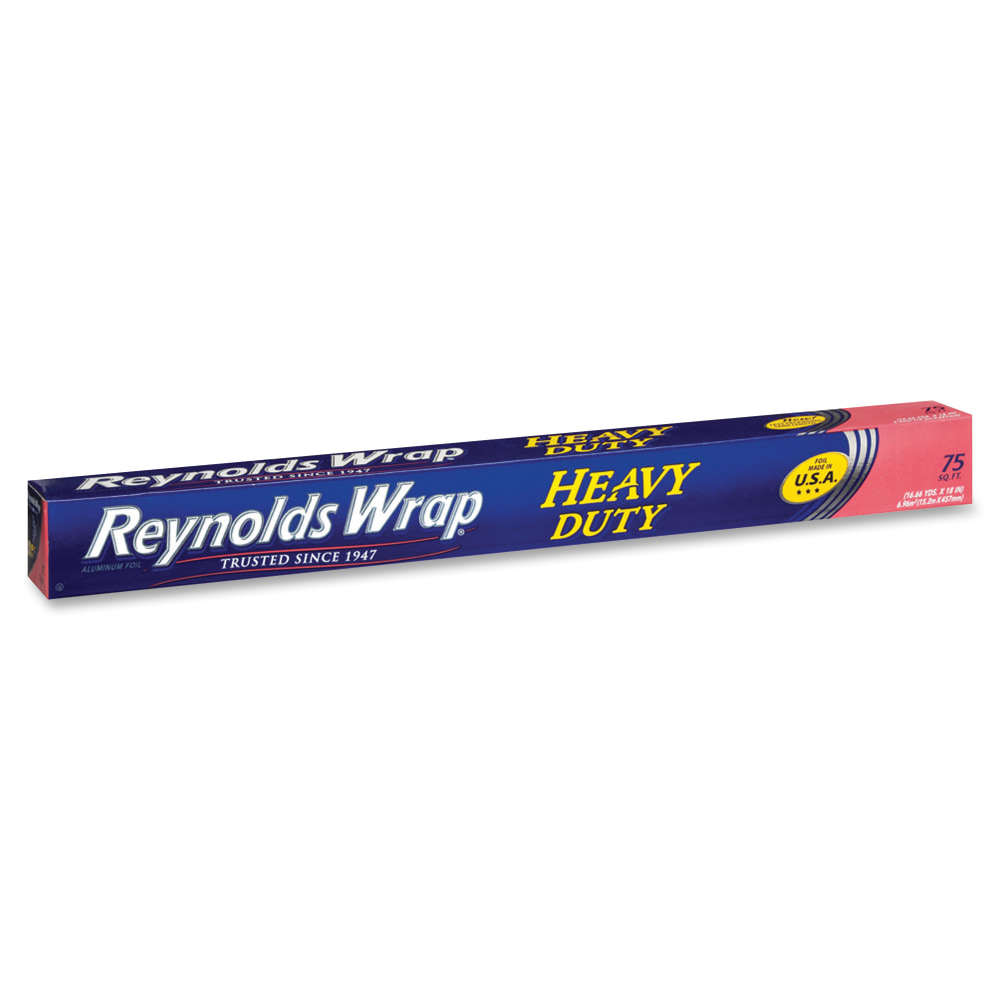 Reynolds Wrap Heavy Duty Aluminum Foil - Moisture Proof, Odor Proof, Grease Proof, Durable, Heat Resistant, Cold Resistant, Heavy Duty - Aluminum - Silver (Min Order Qty 4) MPN:F28028