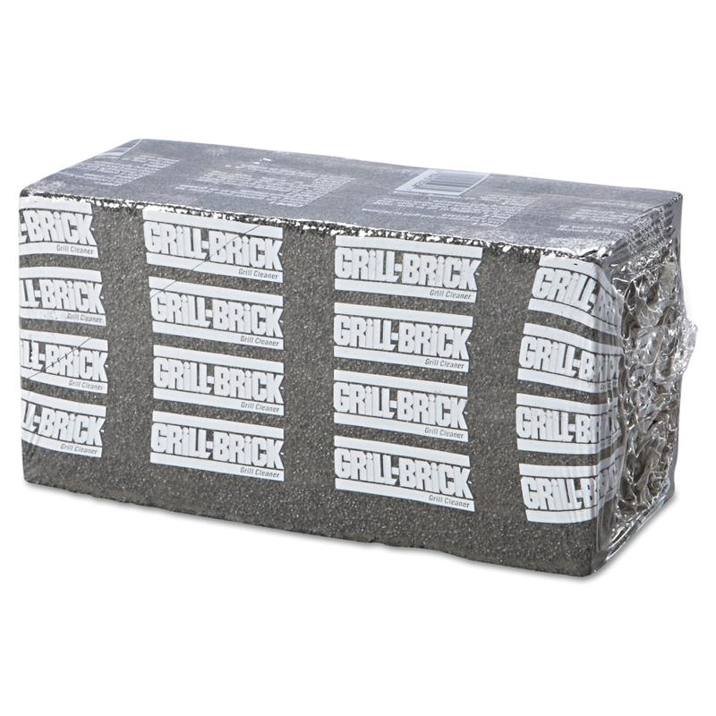 Boardwalk Grill Bricks, 8in x 4in, Black, Pack Of 12 MPN:BWKGB12PC