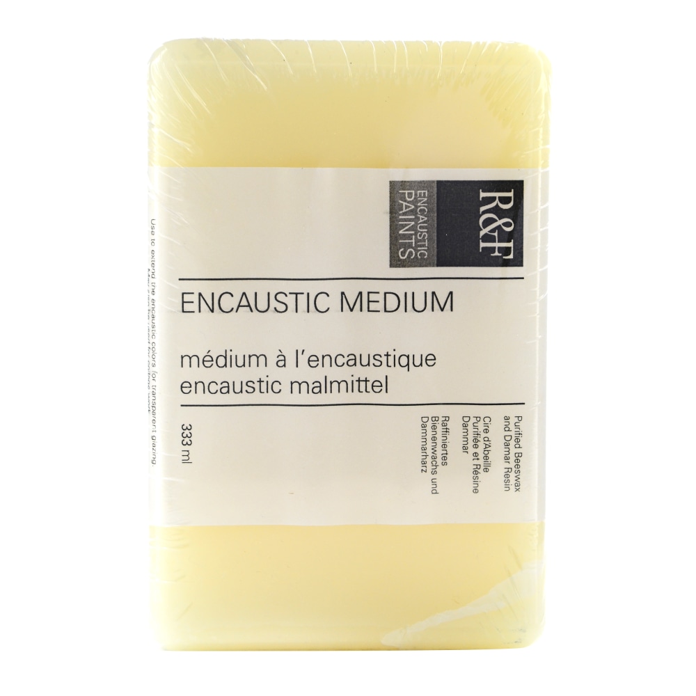 R & F Handmade Paints Encaustic Medium, Cake, 333mL MPN:1200