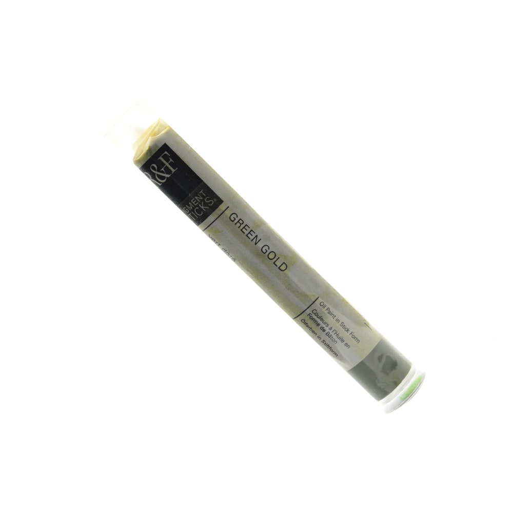 R & F Handmade Paints Pigment Sticks, 38 mL, Green Gold MPN:215A