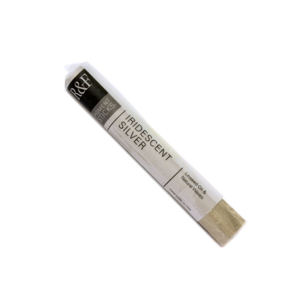 R & F Handmade Paints Pigment Sticks, 38 mL, Iridescent Silver MPN:2181
